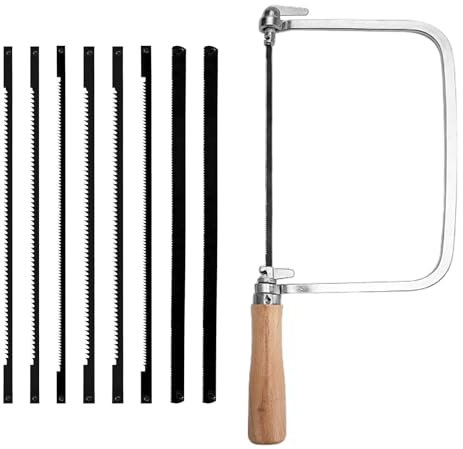 Set di 8 lame per sega a mano, per legno, taglio preciso, sega a filo, sega per la lavorazione del legno, sega multifunzione, per legno, plastica (14/18/24 denti)