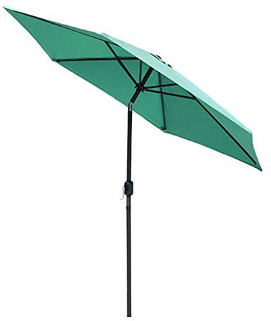 HUIBBGO Parasols inclinables de 2,4 m/7,9 Pieds, Parasol Pliable en Aluminium à manivelle pour Balcon, terrasse, Jardin, extérieur