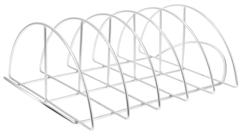 Abaodam Support de Barbecue en Acier Inoxydable Robuste pour Steaks et Grillades en Extérieur, Grille Antiadhésive Demi-Lune, Cuisson Homogène, Usage Camping et Pique-niques, Outil