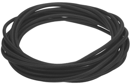 sourcing map Split Wire Loom Tubing 3/8(10mm) ID 50FT(15m) Wire Loom Tubing Heat & Cold Resistant -40F to 257F Plastic Flexible Conduit Cord Protector for Electrical Wires Cable, Black