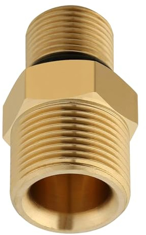 Generic M 22 Gewinde-Schlauchadapter mit Schnellverbindung, Messingkonstruktion, geeignet für mehrere Hochdruckreiniger-Pumpen, Modelle, Hochdruckreiniger, Auslauf, Ersatzteil
