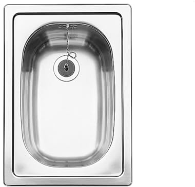 BLANCO TOP EE 3 x 4 | Edelstahl Spüle | Einbauart: Einbau von Oben | [33x47x15,9 cm] | 1 ½'' Edelstahl-Auslauf. | für 30 cm breite Unterschränke