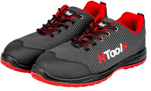 NTools PT 200 Scarpe Antinfortunistiche Uomo Leggere S1 SRC | Puntale in Composito 200J, Sistema PUTEK Ultra Resistente, Traspiranti e Leggere | Taglia 45 (Suola 29,2 cm)