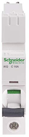 Schneider Electric - Acti 9, IKQ, Miniature Circuit Breaker, 1P, 16A, C MCB, SE10C116