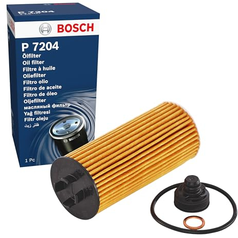 Bosch P7204 Filtre à Huile Automobile - Sépare la Suie et les Particules Métalliques de l'Huile Moteur, Lubrification Fiable du Moteur