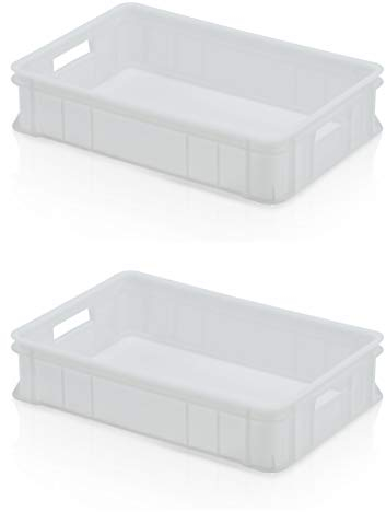 2x Teigbehälter 60 x 40 x 13,5 * Pizzaballenbox * Pizzateigbox * Teig Pizza Box