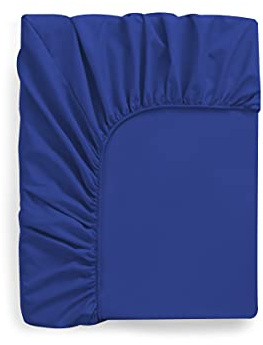 Lenzuolo sotto Jersey in Cotone Elasticizzato con Angoli disponibile in 3 misure - Matrimoniale - Blu