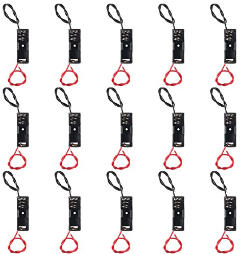 15PCS A23 Batteriehalter, 12V Batteriehalter, 23A Batteriehalter, 12V Batteriefach mit Anschlussdrähten