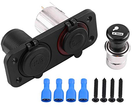 BOROCO Kfz-Handy Ladegeräte, 4.2A Dual USB Autotelefon Ladegerät DC12/24V Zigarettenanzünder Steckdose Adapter Ersatz für Auto Wohnmobil Yacht Bus Zubehör