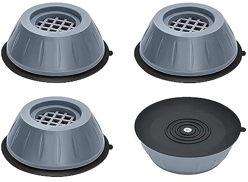 INF Schwingungsdämpfer für Waschmaschinen & Trockner, 4er-Set, Waschmaschinenunterlage, Reduziert Schwingungen und Vibrationen