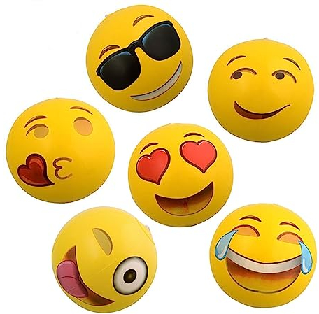 CRSUSUKJ Beach Balls von 6 Pack, Strandball, Wasserball Aufblasbar,12 Aufblasbare Schwimmbad Beach Balls, Strandthema für Party Favors Spielen.