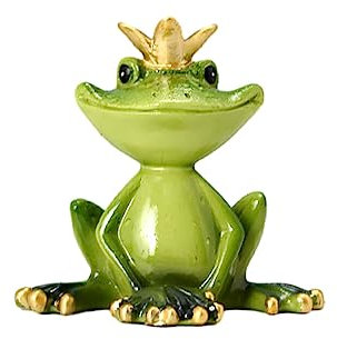 lmoikesz Global Trendy Frog Decoration Stylish Home Accents Resin Home Decoration Garden Decor Decorations Sculpture Ornaments, crowns frog