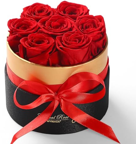 WYRIAZA Ewige Rose Geschenke Frauen - Geschenke Mama Geschenke Freundin Frauen Geschenk Frau Weihnachten Muttertag Valentinstag Zum Geburtstag Jahrestag Rosenbox Infinity Konservierte Eternal Rose