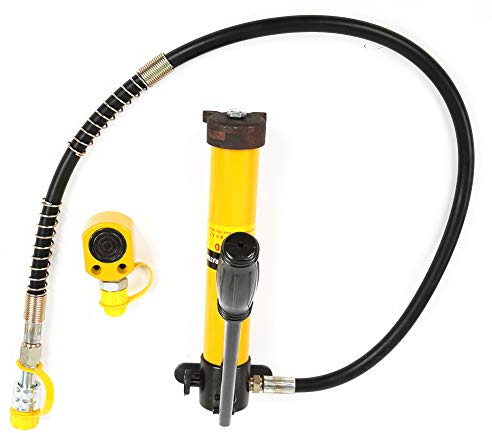 LiebeWH 5-Tonnen-Hydraulik-Wagenheber, Tragbarer Hydraulik-Wagenheber, Hydraulischer Wagenheber, Split-Typ-Handöl-Hebeheber mit 700/20 kg/cm² Manueller Pumpe für die Autoreparatur