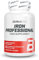 BioTechUSA Iron Professional | Gluconate de fer biologique avec vitamine C | B12 et folate | Supplément végétalien | Pour hommes, femmes, athlètes, 50+ | Absorption améliorée | 60 comprimés