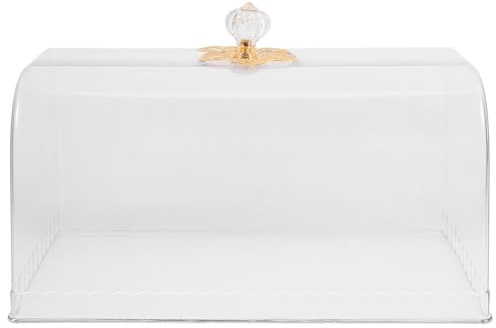 Cabilock Cupola Rettangolare Per Torta Trasparente Per Torta Coperchio Trasparente Per Alimenti Cupola In Antipolvere Dessert Formaggio Cloche Per La Cucina