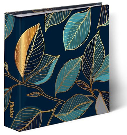 Glodenmemo Album photo à pochettes avec 100 pages, album pour 200 photos au format 10 x 15 cm, livre photo à pochettes 22,5 x 22 cm