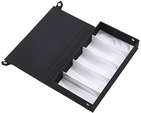 SHAOYI Brillenbox Brillenetui mit 8 Fächern, for Brillen, Sonnenbrillen, Brillen, Aufbewahrung, Display, Gitter, Ständer, Box, Halter, Brillen-Organizer Brillenkoffer(8grids Black-2pcs)