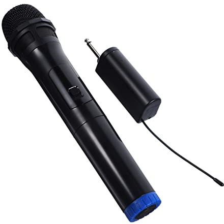 Beaupretty Microfono Wireless Portatile per Karaoke e Casa, Microfono Canoro senza Fili in Plastica, Compatibile con Dispositivi per Registrazioni All’aperto e Riunioni Familiari