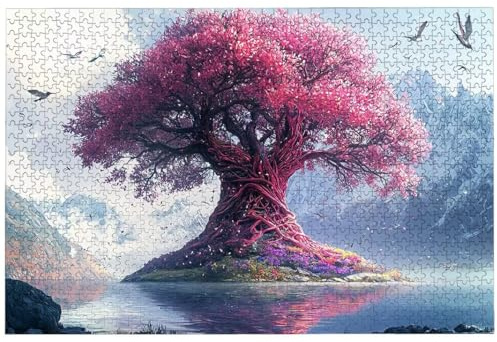 Puzzle 4000 Pezzi Albero della Vita per Adulti, 141.5x87.5 cm Puzzle Paesaggi per Decorazione Parete, Giochi Educativo per Famiglie, Puzzles in Legno Impegnativi, 4000 Pezzi Puzzles per Regalo, -8640