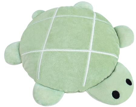 Turtle Microwave Heating Pad for Period Cramp Relief Menstruation Gifts for Mom, Women, Girlfriend, Bestie-Cozy Turtle Plush Unscented Heated Stuffed Animal (Green)-10”