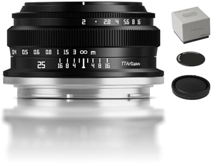 TTARTISAN APS-C 25 mm F2 Z, manueller Fokus, spiegelloses Kameraobjektiv mit Metallgehäuse, kompatibel mit Z-Halterung
