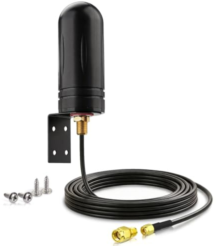 Bingfu Antena 4G LTE 5G Exterior Omnidireccional SMA,Montaje en Pared,3m