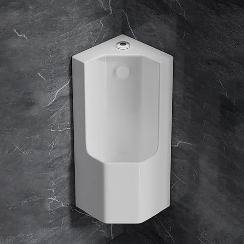 Orinatoio in ceramica da parete con sensore per adulti, ideale per bagni commerciali e bagni pubblici (24,5 x 31,6 x 59,5 cm)