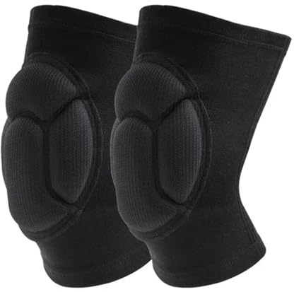 Sportkniebandage Verdickter Schutz Sport Knieschoner Männer Elastische Unterstützung Fitnessausrüstung Basketball Klammer Männlich Rutschfeste Pads für Basketball Tennis Yoga Gartenarbeit(L)