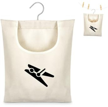 HMCEY Sac Pince a Linge, Sac Rangement Epingle a Linge,Panier Pince Linge