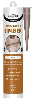 Bond-It BDLSOK Lami-Mate Timber Sealant Oak EU3, Brown, 290ml