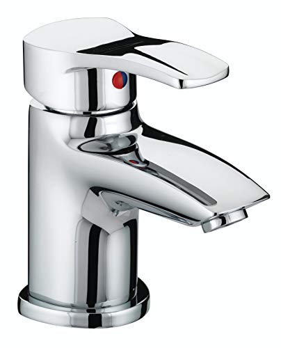 Bristan Capri Bathroom Taps, Eco Chrome Basin Mixer tap | CAP EBAS C, Modern design, Includes pop-up waste, Bathroom sink taps, Matching shower available, Lifetime Cover