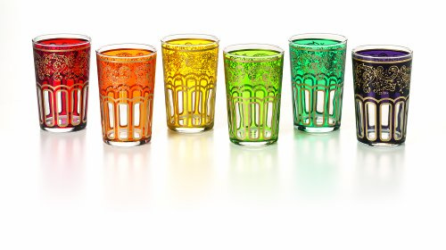 Orientalische Glas Teegläser HASSIEB 6er Set