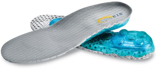 Spring Loaded Shoe Inserts Insoles for Men & Women, Shock Absorbers For Your Feet! - Soleeze Size Medium