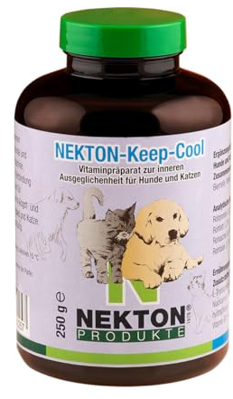 NEKTON-Keep-Cool | Vitaminpräparat auf natürlicher Basis für nervöse und ängstliche Hunde & Katzen | Made in Germany (250g)