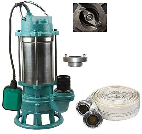 Profi Fäkalienpumpe m. Schneidmesser Tauchpumpe Schmutzwasserpumpe 1,5kW 24 m³/h