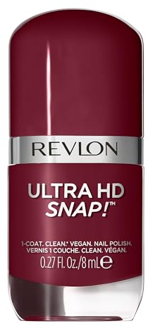 Revlon Ultra HD SNAP! Nagellack, glänzende Nagelfarbe, 100 % Vegane Formel, Keiner Basis- und Überlack erforderlich, 024 So Shady, 8 ml