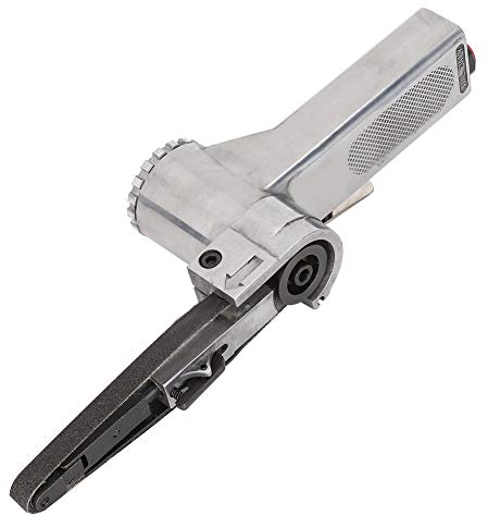 Luftbandschleifer, Mini 10 x 330 mm Feilenbandschleifer mit 3 teiligem Riemen (3/8 x 13 Zoll) Druckluft Bandschleifer für Schleifen, Feilen, Schärfen