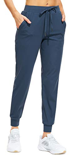 Libin Pantalones Deportivos Mujer Pantalón de Chándal Azul Marino L