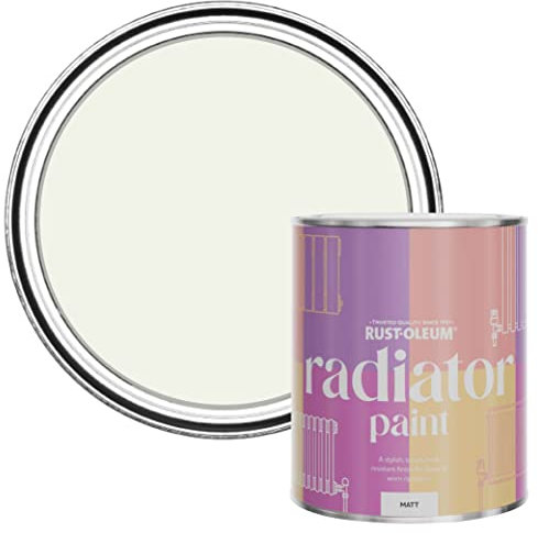 Rust-Oleum Off White Heat Resistant Radiator Paint in Matt Finish - Steamed Milk 750ml (SHDRCT1194)