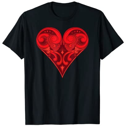 Halloween Spielkarten Herzen Kostüm Gruppe Shirt T-Shirt