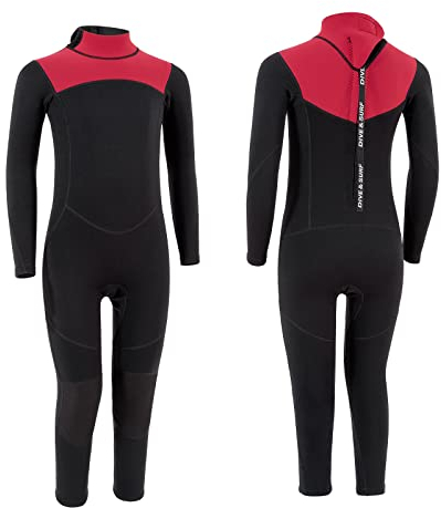YDQUANI Kinder Neoprenanzug, 2 mm Neoprenanzug für Jungen und Mädchen, Thermischer Neoprenanzug zum Surfen, Freiwasserschwimmen, Schnorcheln, Bodyboarden