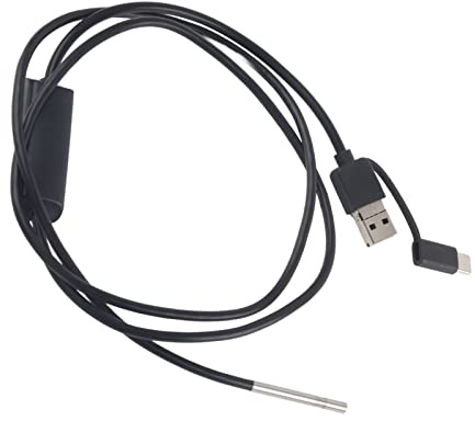 Industrieendoskop, Endoskopkamera Wireless 3 in 1 für Android Typ C Wasserdichtes Endoskop 3,9-mm-Objektiv Wasserdichtes Endoskop für die Industrie (1 Meter weicher Draht)