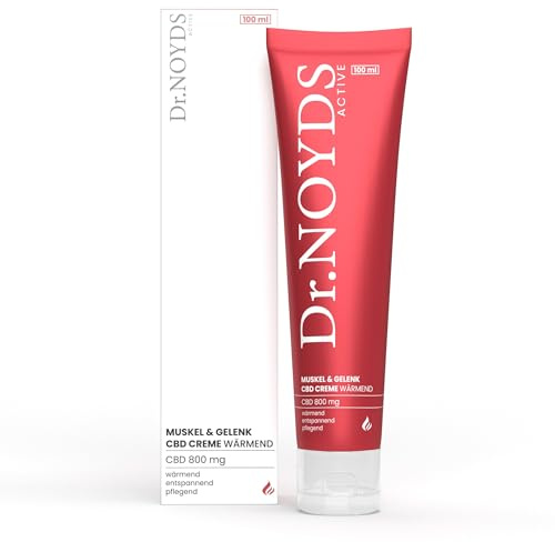 Dr.NOYDS Calentamiento activo muscular y articular | Cannabis CBD Gel | Crema de cannabis pomada térmica 800 mg alta dosis | Relajación muscular para espalda, hombros y piernas