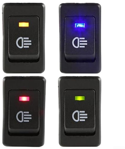12V 35A Wippschalter mit LED-Kontrollleuchte, geeignet für SUVs und Industrieanlagen (Blau)