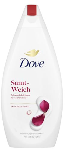 Dove Duschgel Samt-Weich Pflegedusche mit dermatologisch bestätigter Formel für weichere Haut 450 ml