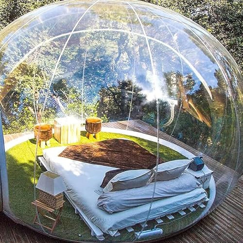 8-Fuß/13-Fuß-QualitäT FüR Den AußEnbereich Klares Kuppelzelt FüR Camping, Mit LuftgebläSe, FüR Selbstgebautes Camping Im Garten Der Familie Zum Sternegucken,110v-13ft