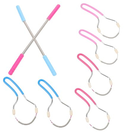 minkissy 8 St Ergonomisk Ansiktshårborttagare med Fjäderepilator för Kvinnor Precisionsverktyg för Överläpp Kinder och och Portabel för Dagligt Bruk och Resor