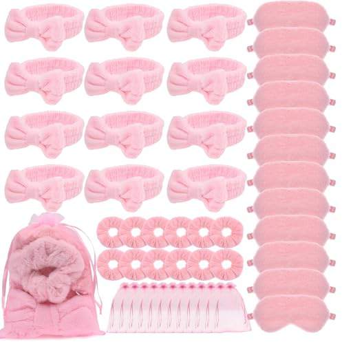 48 Stück Spa Party Set für Mädchen, Schlafmaske Party Geschenkset