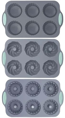 Moldes De Silicona De Congelador - Molde De Silicona Con Diseño De Corona,3 Piezas de Bandeja para Cubitos de Hielo - Para Bebidas Cócteles Jabón Chocolate Pasteles DIY Repostería Festividades Navidad
